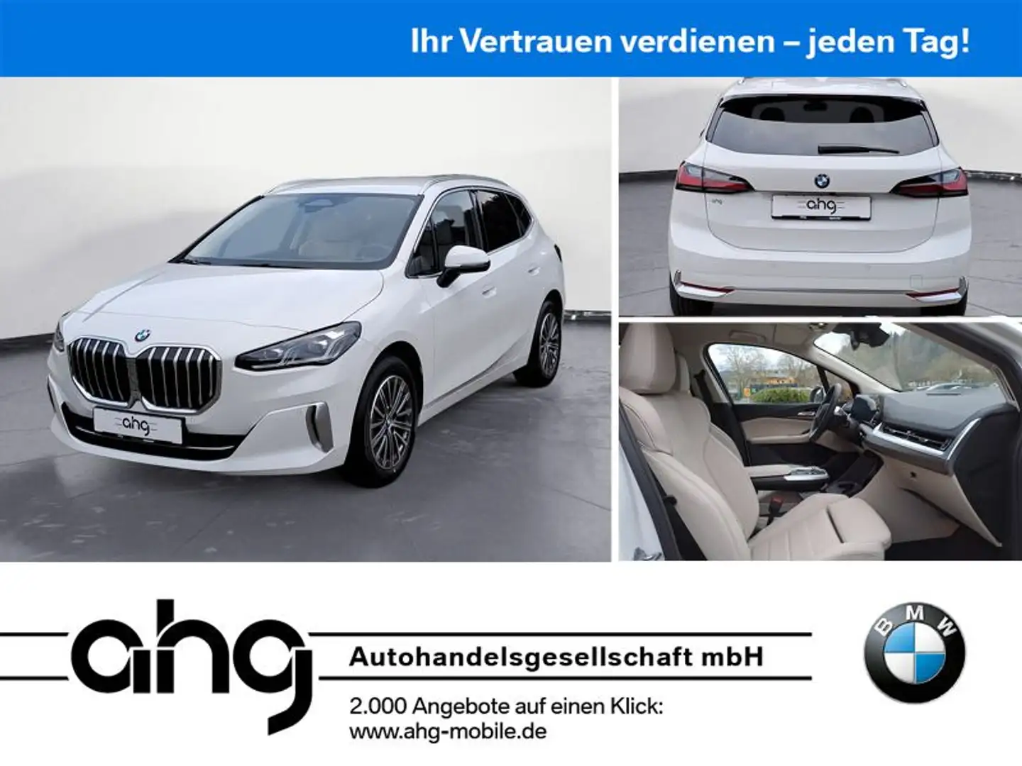 BMW 218 AHK LuxuryLine Premiumpaket Weiß - 1