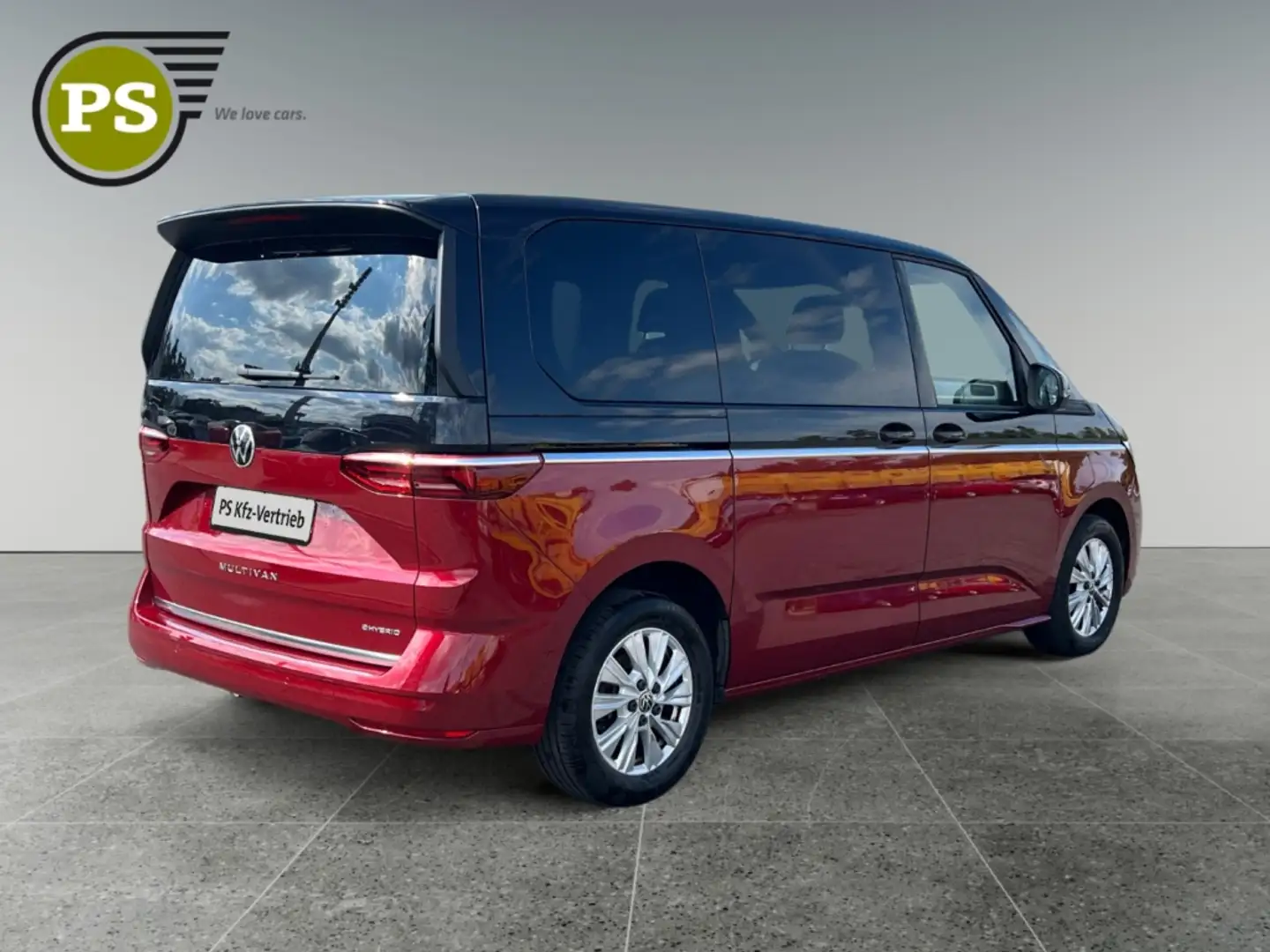 Volkswagen T7 Multivan 1.4 TSI eHybrid Panoramadach AHK-klappbar Navi Dig Rojo - 2