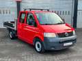 Volkswagen T5 Transporter Pritsche Pritsche Doppelkabine Rot - thumbnail 3