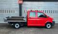 Volkswagen T5 Transporter Pritsche Pritsche Doppelkabine Rot - thumbnail 5
