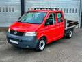 Volkswagen T5 Transporter Pritsche Pritsche Doppelkabine Rot - thumbnail 2