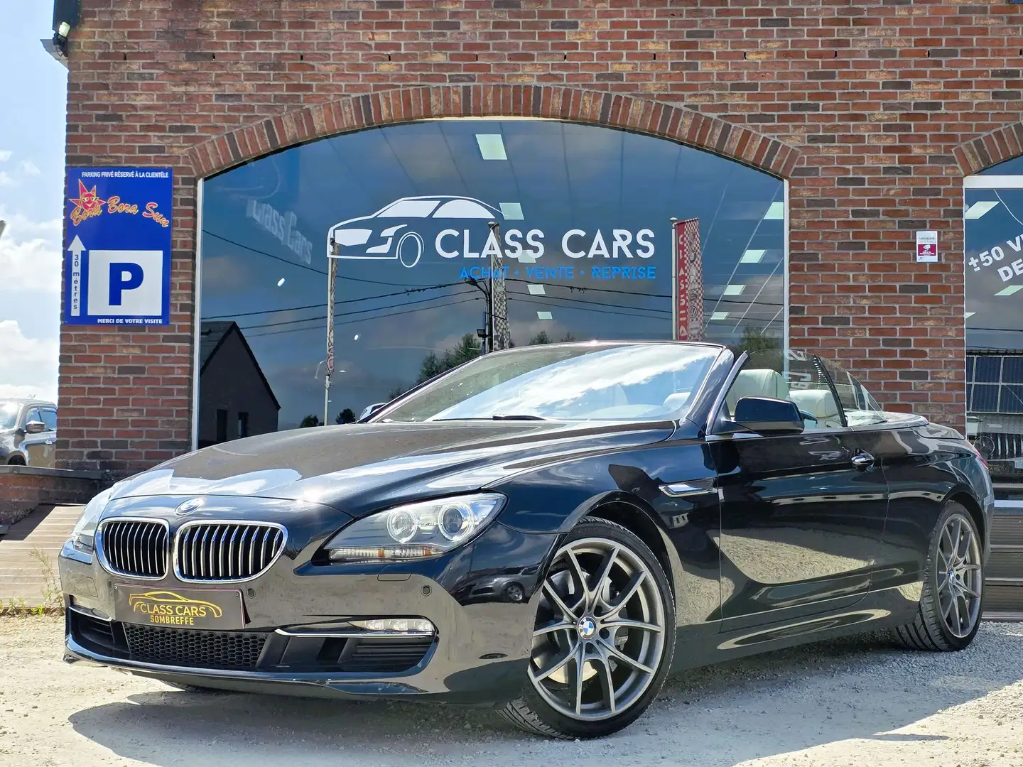 BMW 640 i Cabriolet PACK SPORT AUTO NAVI BI-XENON CARNET Noir - 1