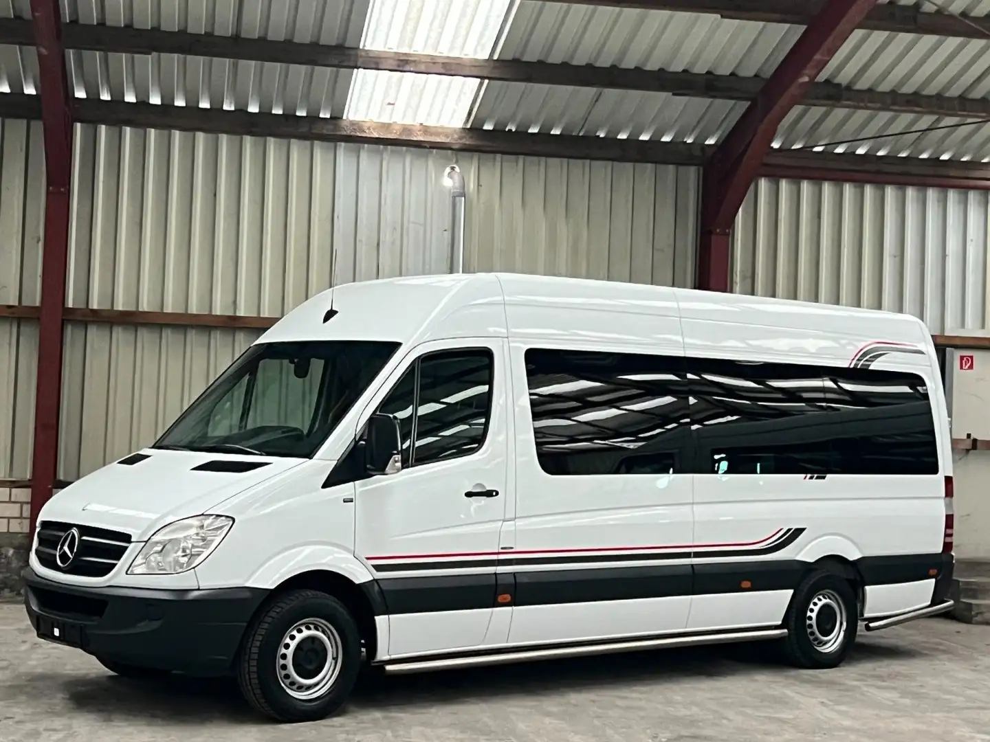 Mercedes-Benz Sprinter 313 Cdi Maxi L3 9Sitze + Lift Ahk Klima Weiß - 1