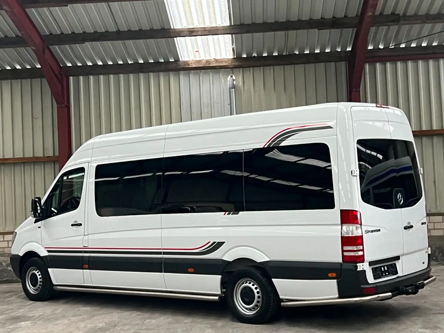 Mercedes-Benz Sprinter 313 Cdi Maxi L3 9Sitze + Lift Ahk Klima Weiß - 2