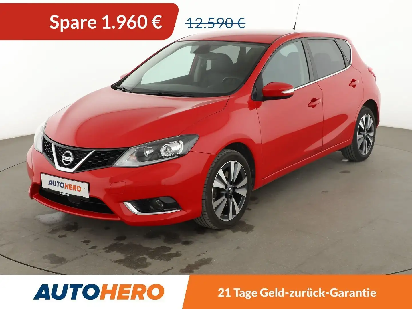 Nissan Pulsar 1.6 Turbo N-Connecta *NAVI*LED*CAM*SHZ*ALU*TEMPO* Rot - 1