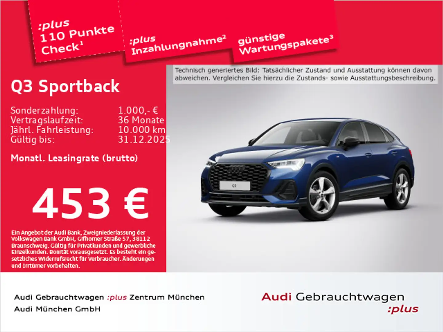 Audi Q3 35 TFSI S line S tronic AHK/ACC/Nav Blau - 1