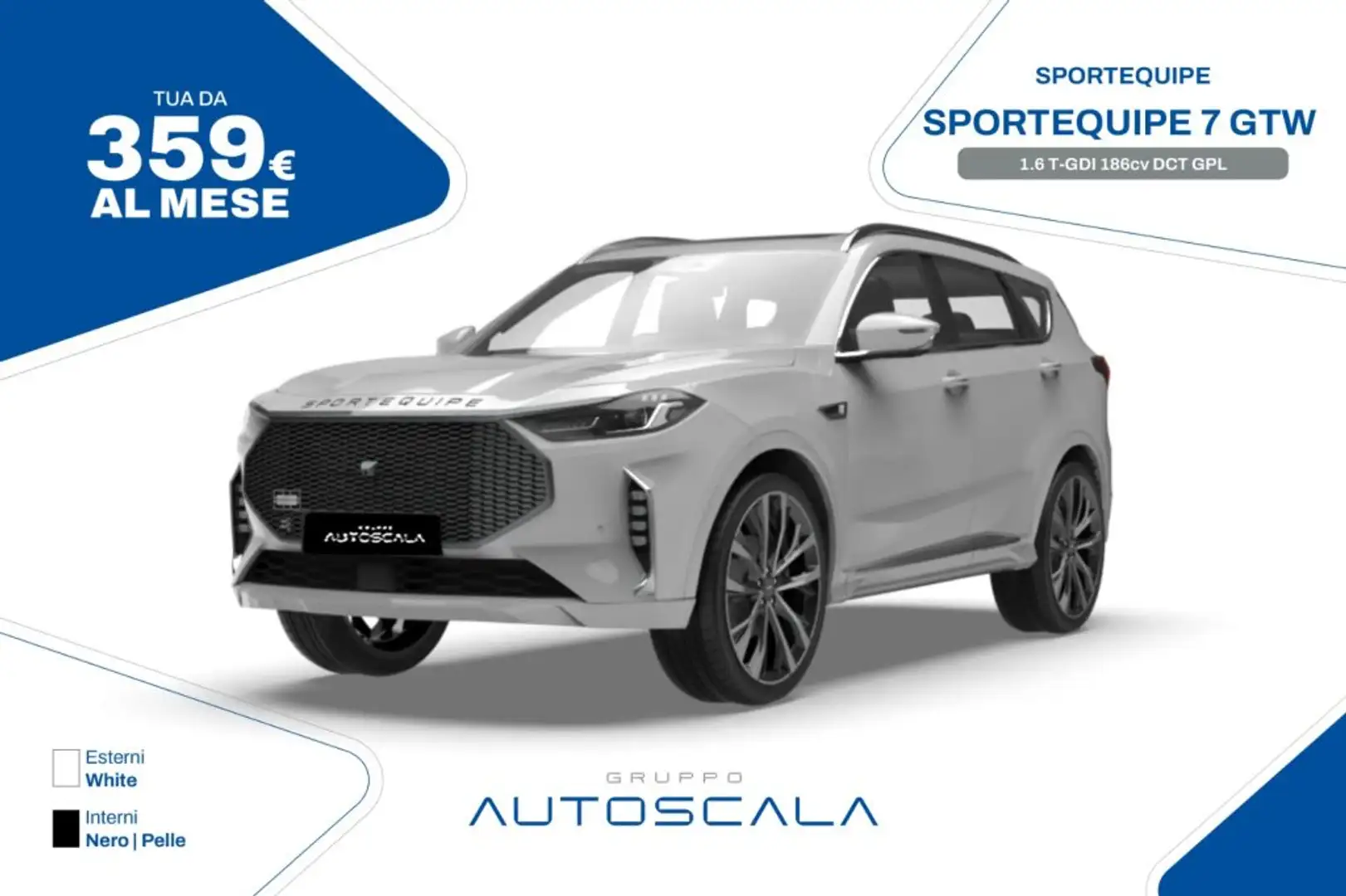 Sportequipe Sportequipe 7 GTW 1.6 T-GDI 186cv DCT GPL Grigio - 1
