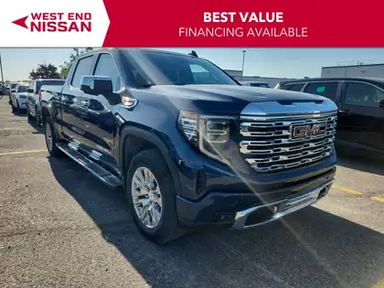 Blue 2022 GMC Sierra 1500 Pickup Truck Four-Wheel Drive Automatic
