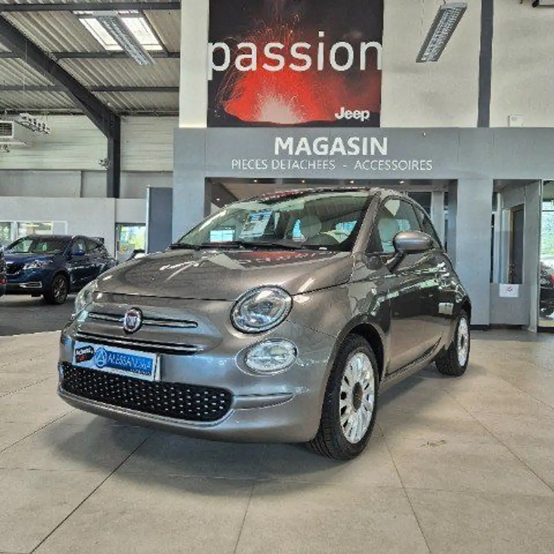 Fiat 500 Série 8 EURO 6D-TEMP 1.0 70 ch Hybride BSG S/S Lou Gris - 1