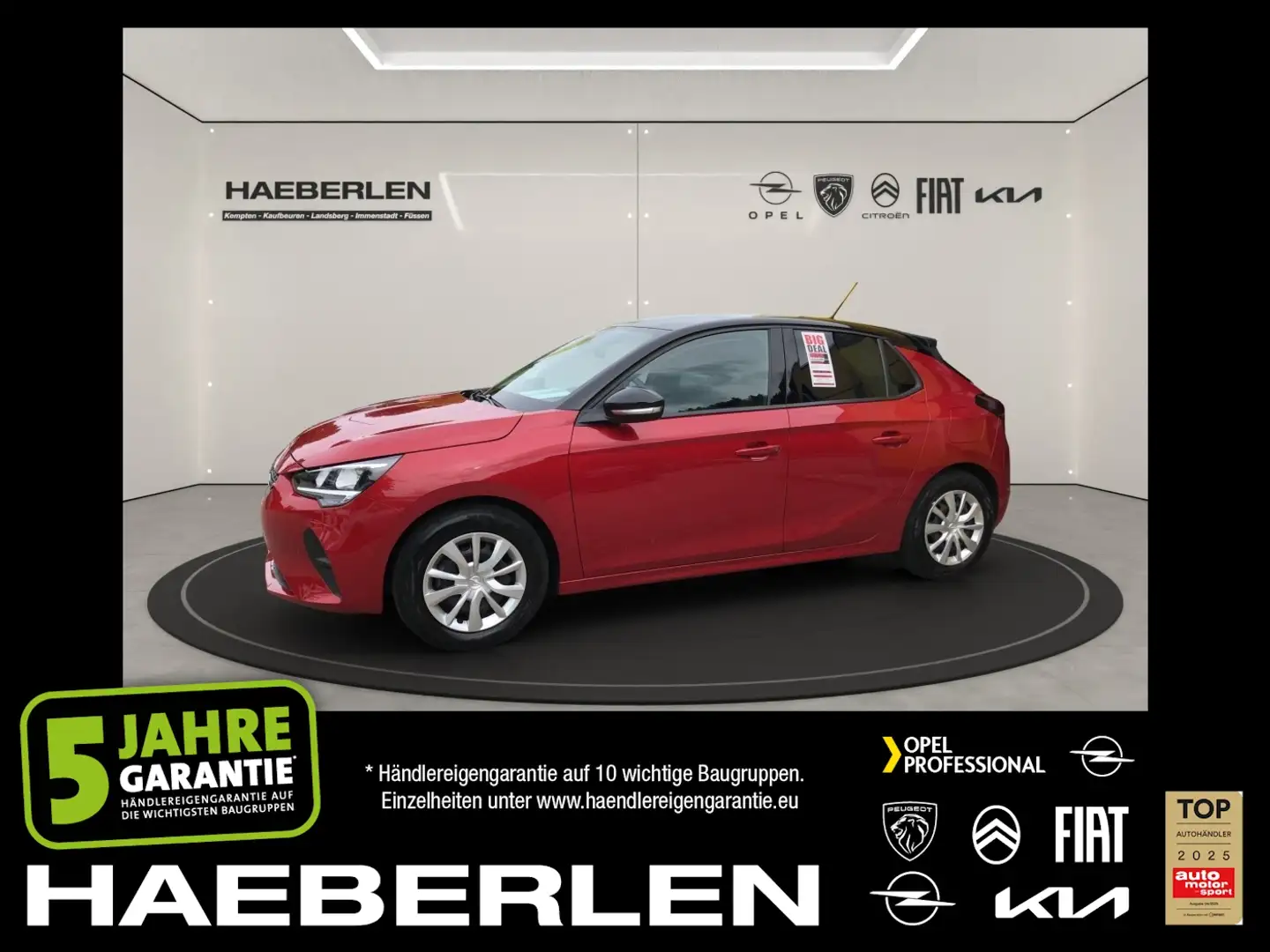 Opel Corsa F 1.2 Edition Navi+SHZ+Kam.+PDC+SpurH Rot - 1