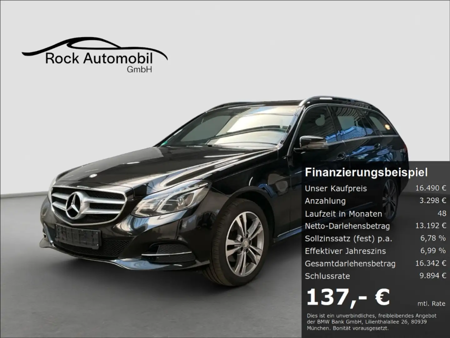 Mercedes-Benz E 220 T BlueTEC LED Navi Mercedes Scheckheft Negro - 1