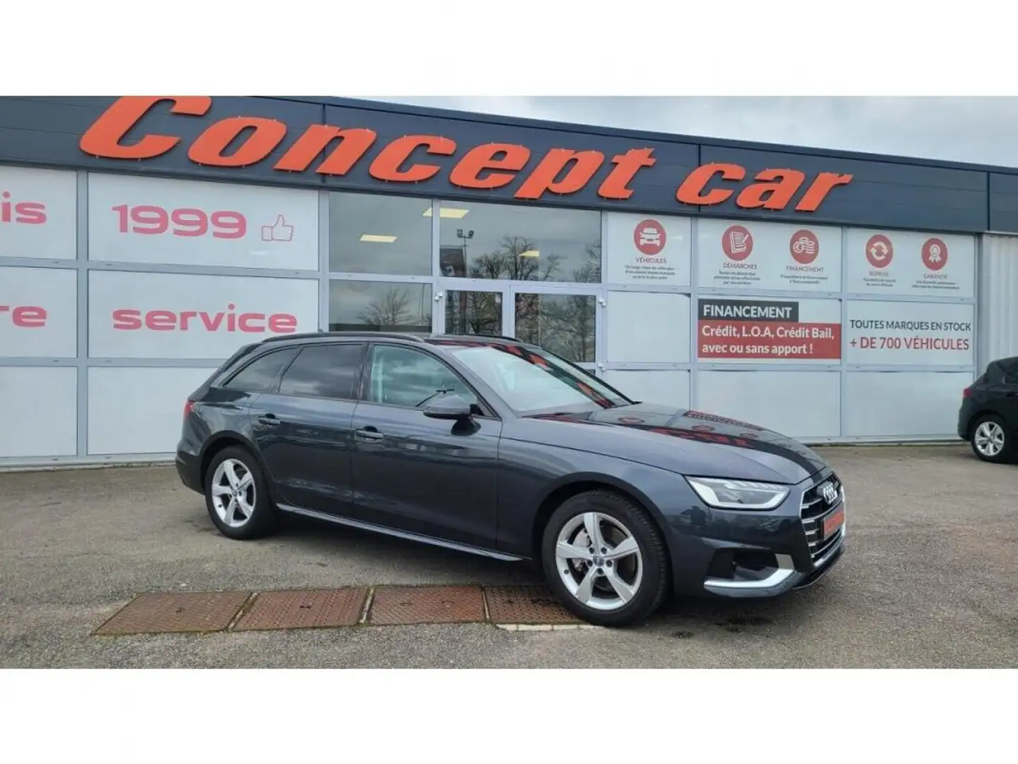 Audi A4 40 TDI 190cv S-tronic +MATRIX LED+HAYON ELECTRIQUE Gris - 1