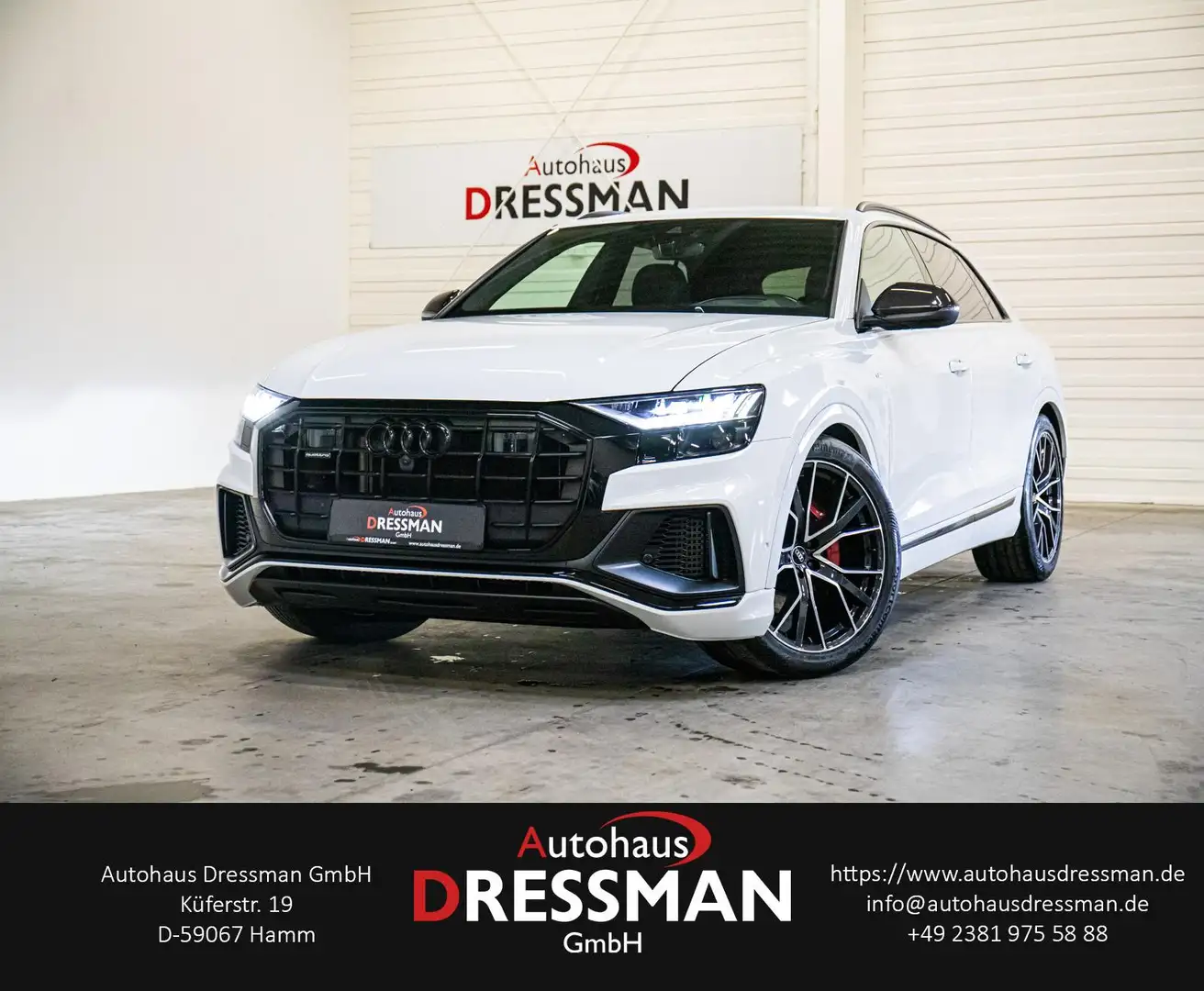 Audi Q8 55TFSI Competition S-LINE B&O HuD 360° CARBON Weiß - 1