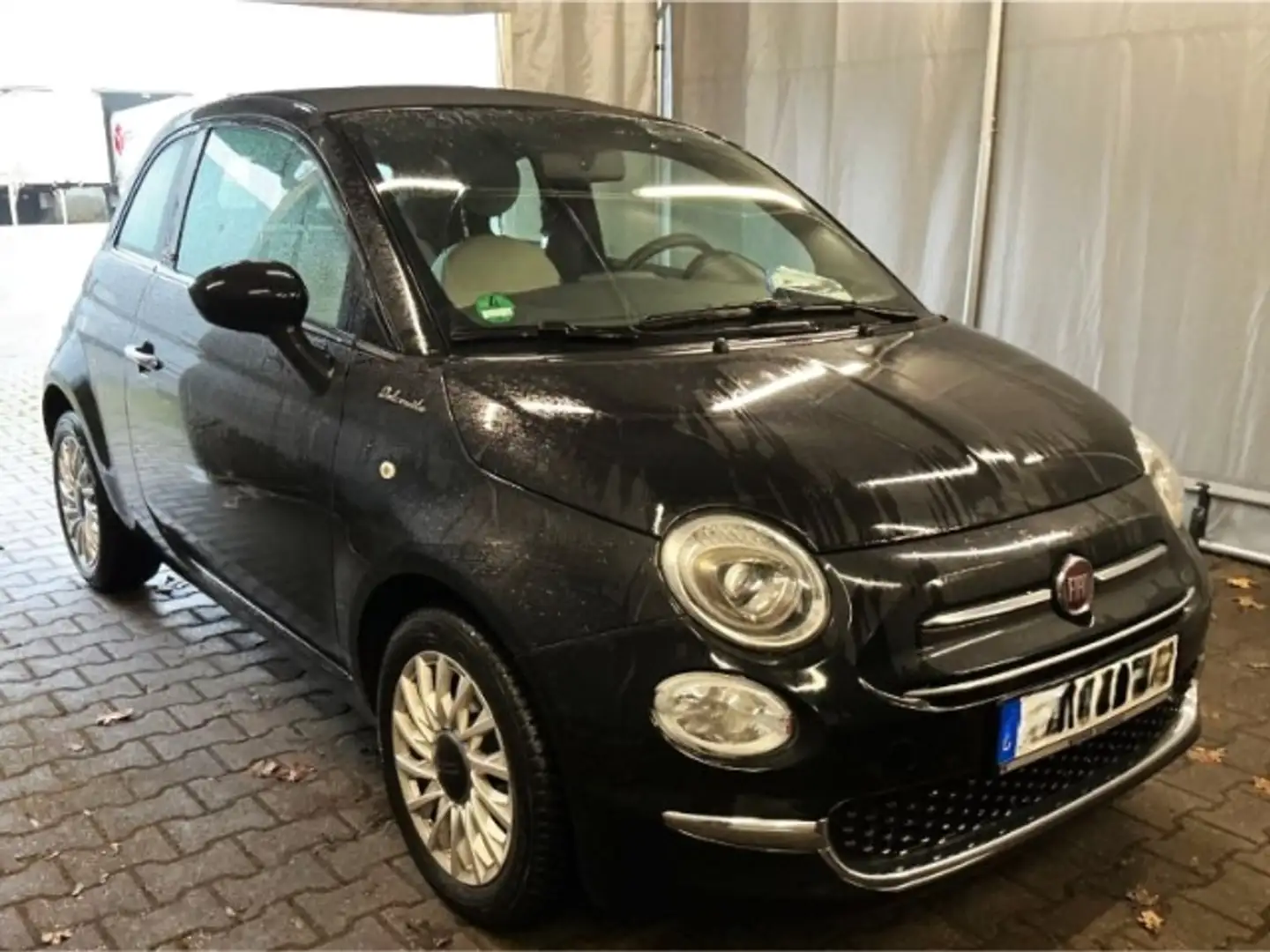 Fiat 500C DolceVita 1.0 Mild Hybrid UConnect elektron. Einpa Schwarz - 2