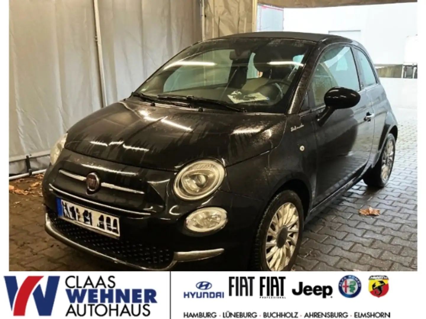 Fiat 500C DolceVita 1.0 Mild Hybrid UConnect elektron. Einpa Schwarz - 1