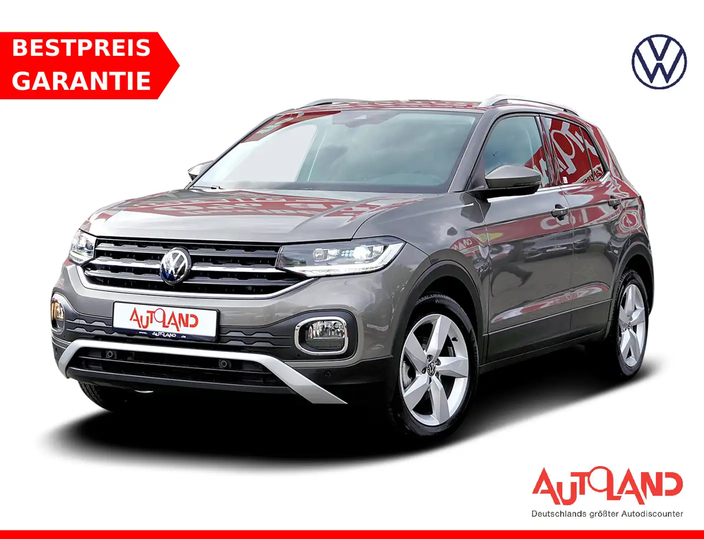Volkswagen T-Cross 1.0 Style LED Android Apple ACC AHK PDC Gris - 1