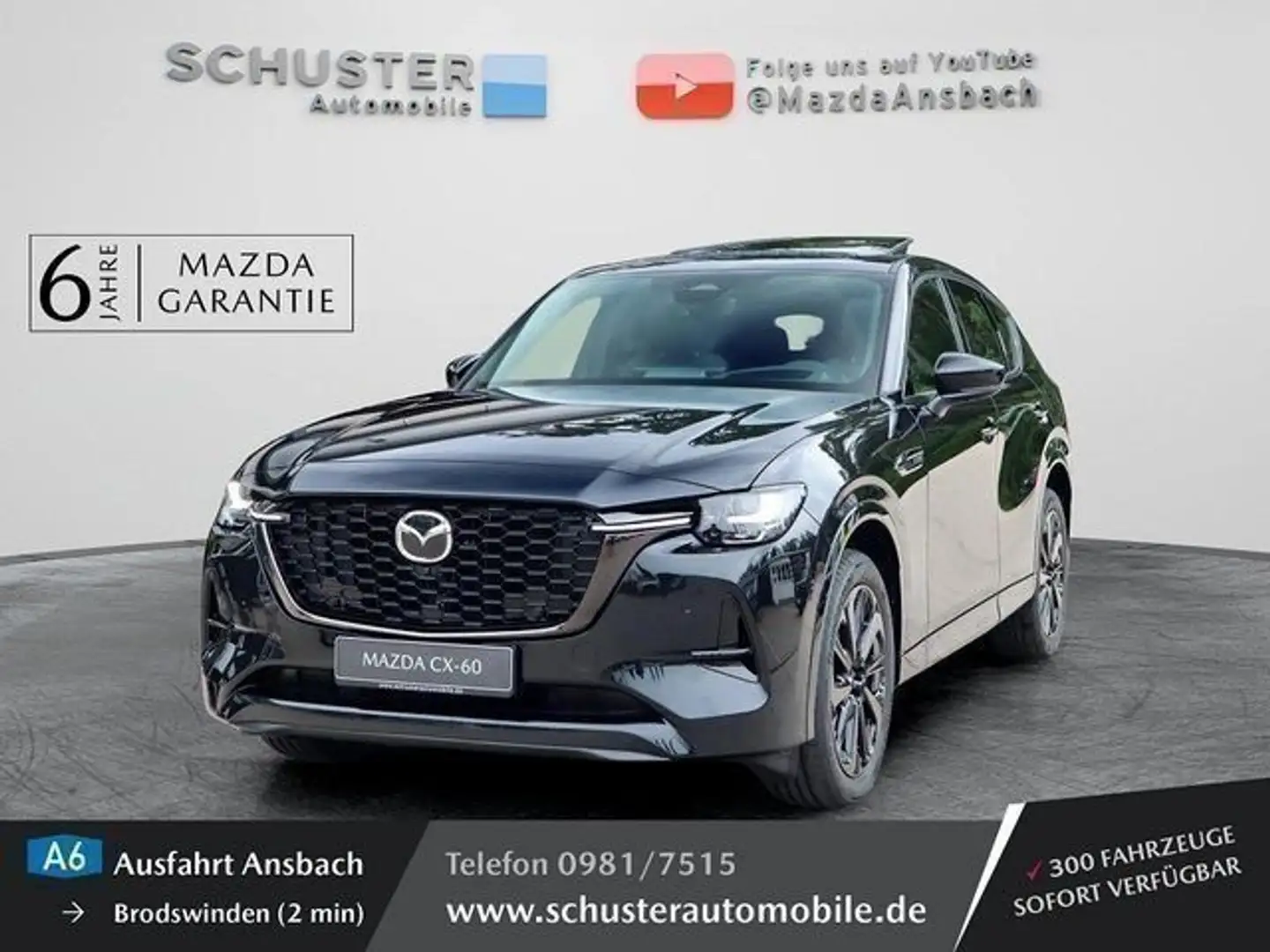 Mazda CX-60 Homura Plus 2.5l 327PS PHEV 360°Kamera/Hea Nero - 1