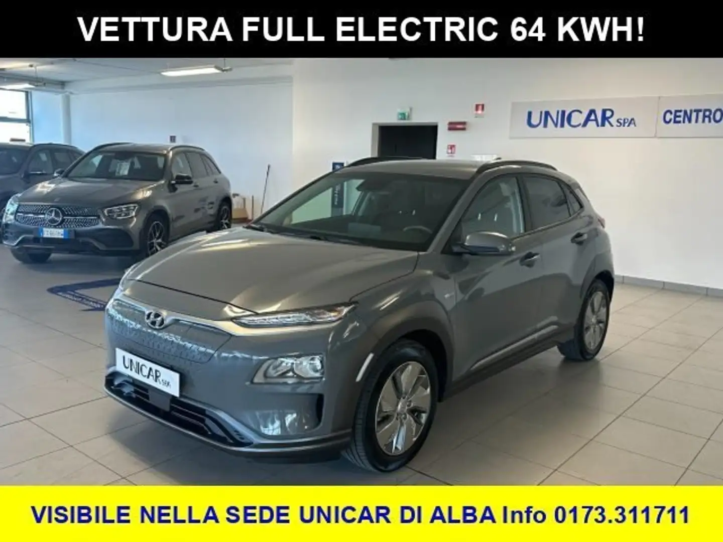Hyundai KONA 64 KWH FULL ELECTRIC 204 CV XPRIME Grigio - 1