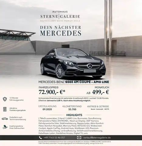 Mercedes-Benz S 560 AMG LINE/BURMST/DISTRONIC