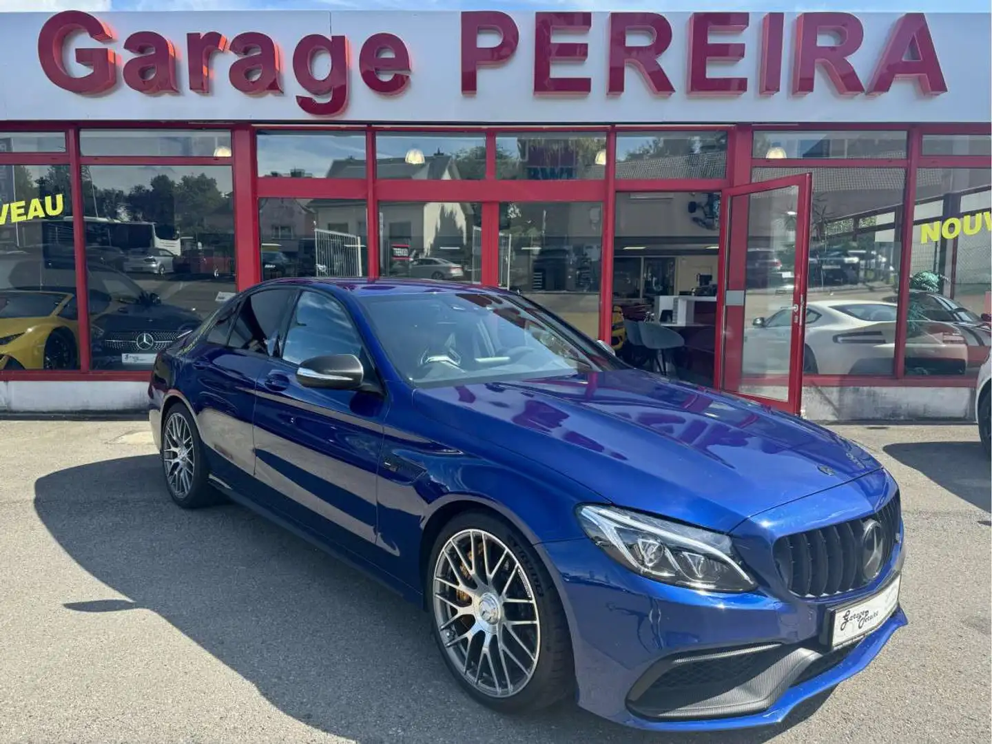 Mercedes-Benz C 63 AMG S AMG V8 BITURBO KERAMIK AKRAPOVIC F1 SPORTSITZE H Bleu - 1