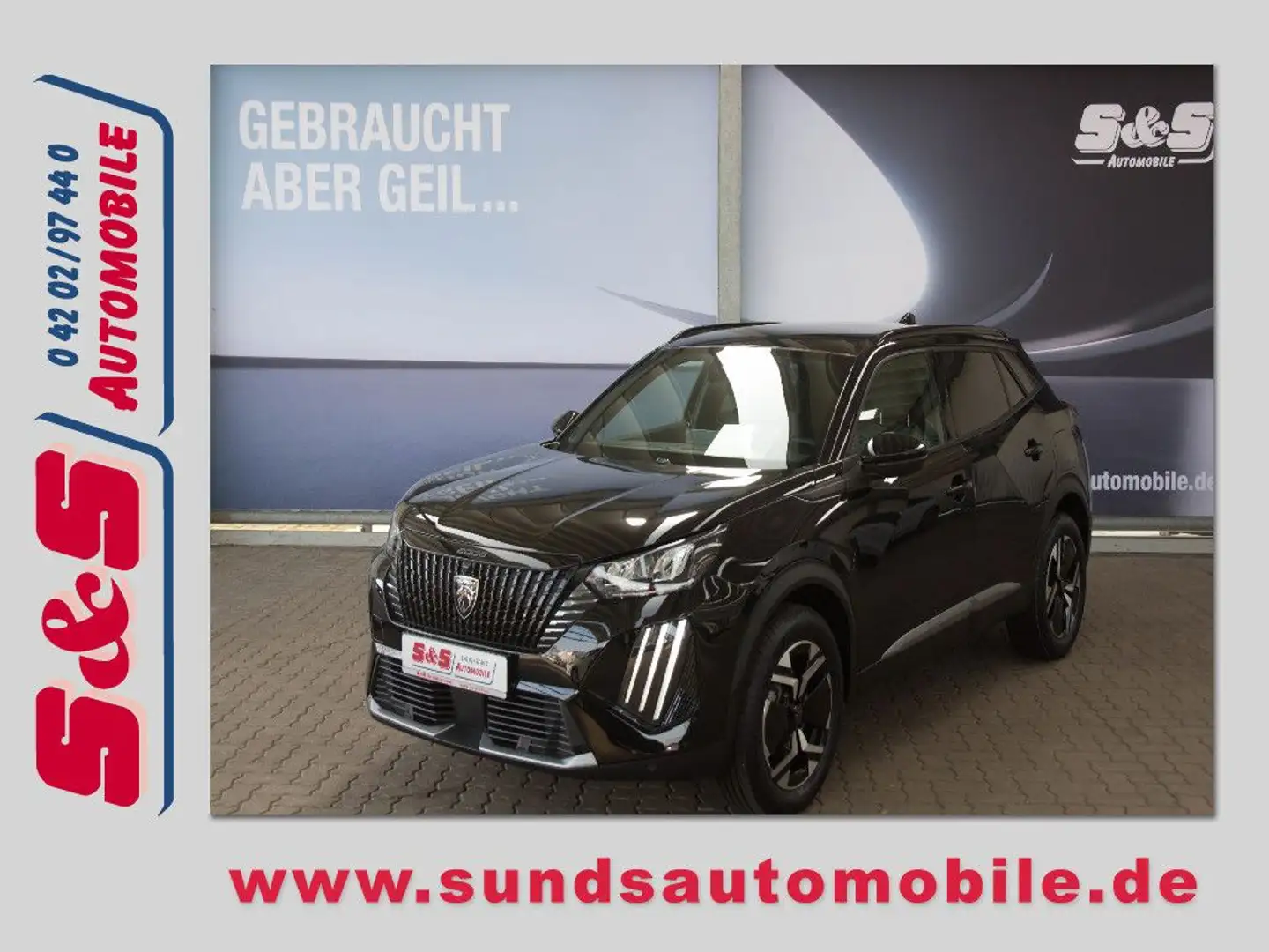Peugeot 2008 1.2 PureTech 130 Allure KAMERA/LED/SHZG Schwarz - 1
