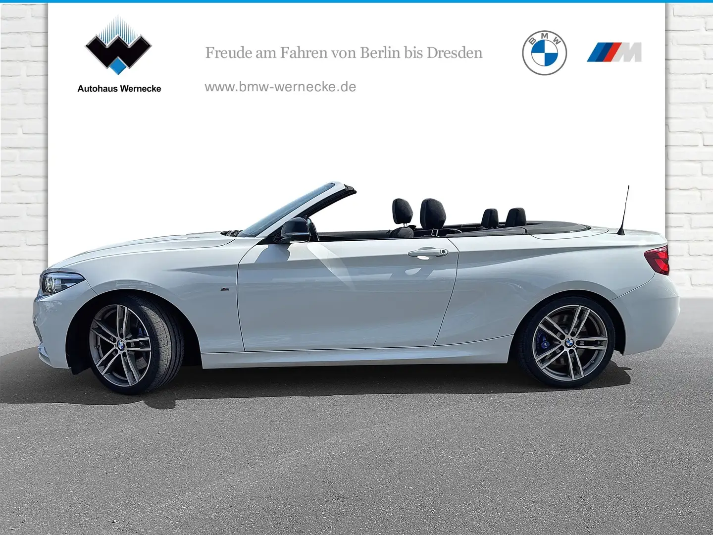 BMW 240 M240i Cabrio HK HiFi DAB Navi Bus. Tempomat USB Blanc - 2