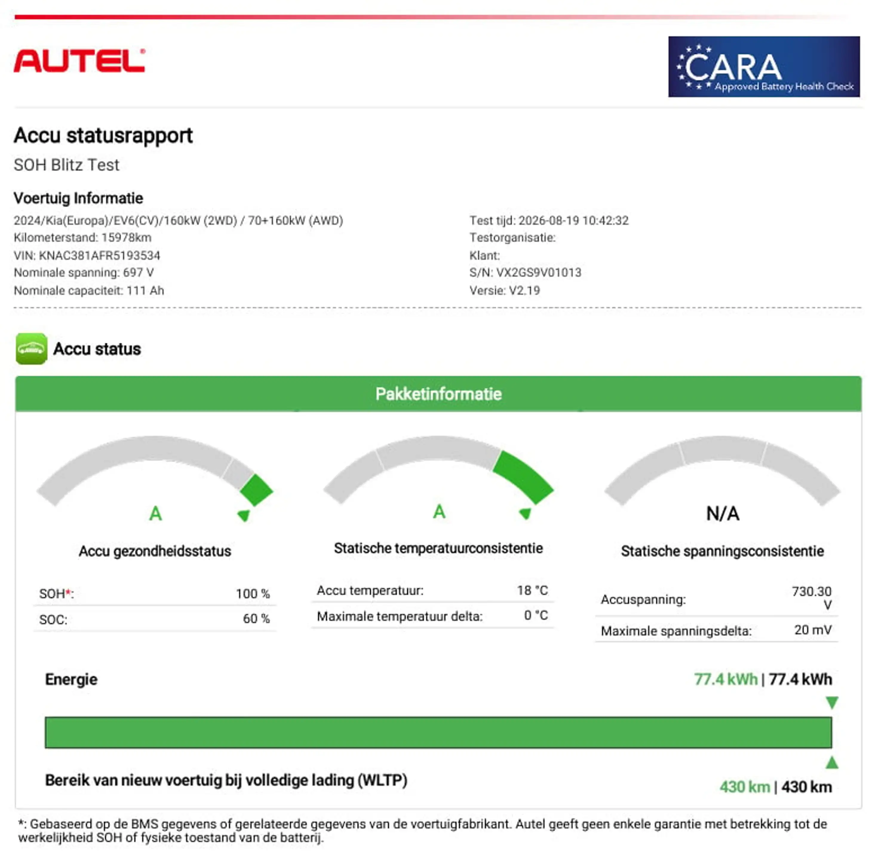 Kia EV6 Edition 77.4 kWh / SOH 100% / Fabrieksgarantie t/m — photo 3