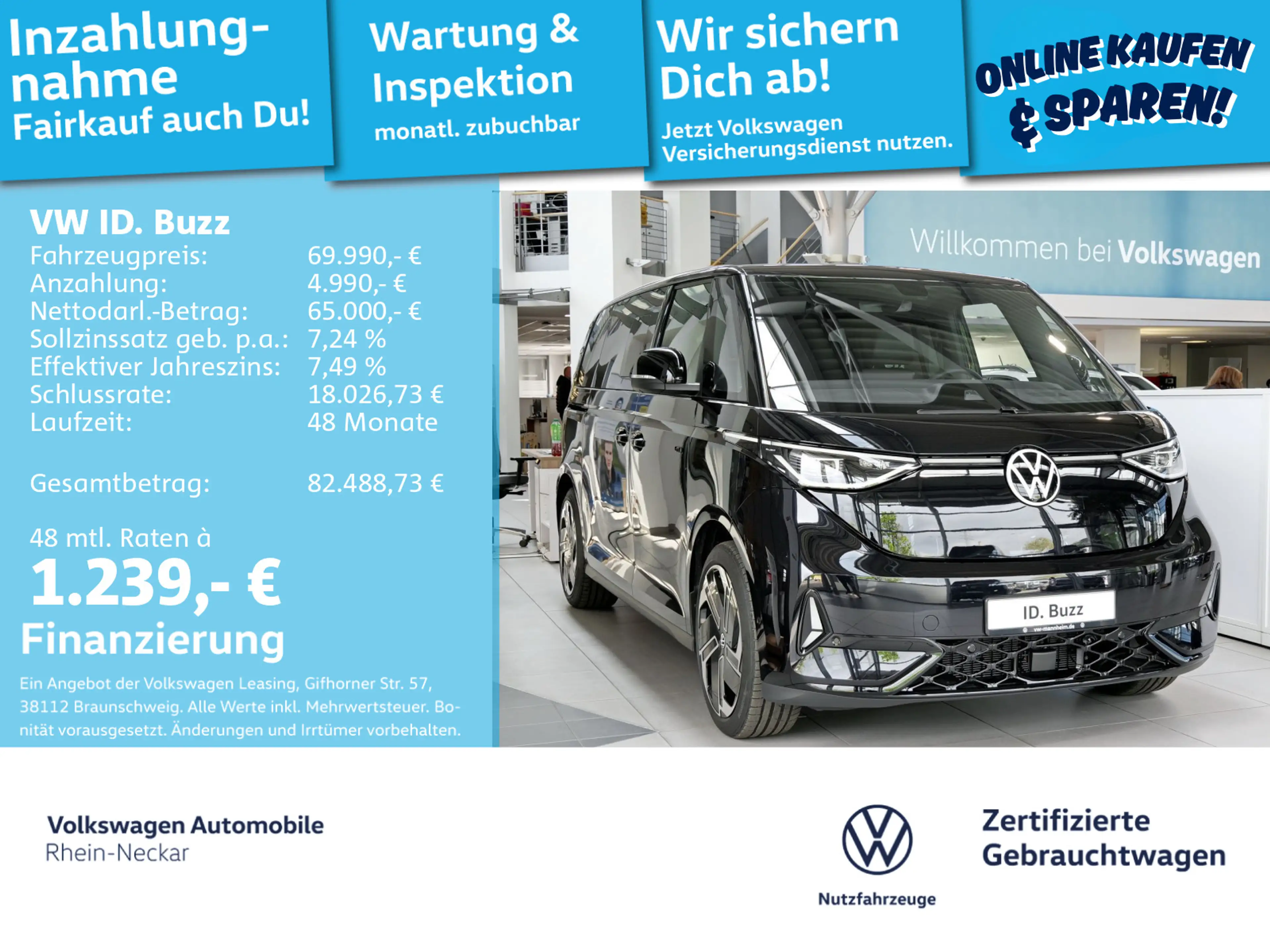 Volkswagen ID. Buzz ID.Buzz GTX 4MOTION Klima NAVI AHK PANO LED — photo 2