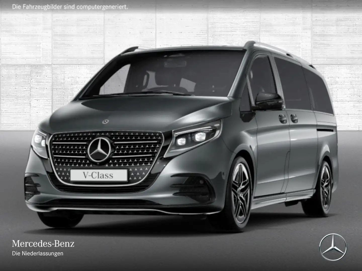 Mercedes-Benz V 300 d AVANTGARDE+AMG+9G+AHK+StandHZ+Klimaautom Gris - 2