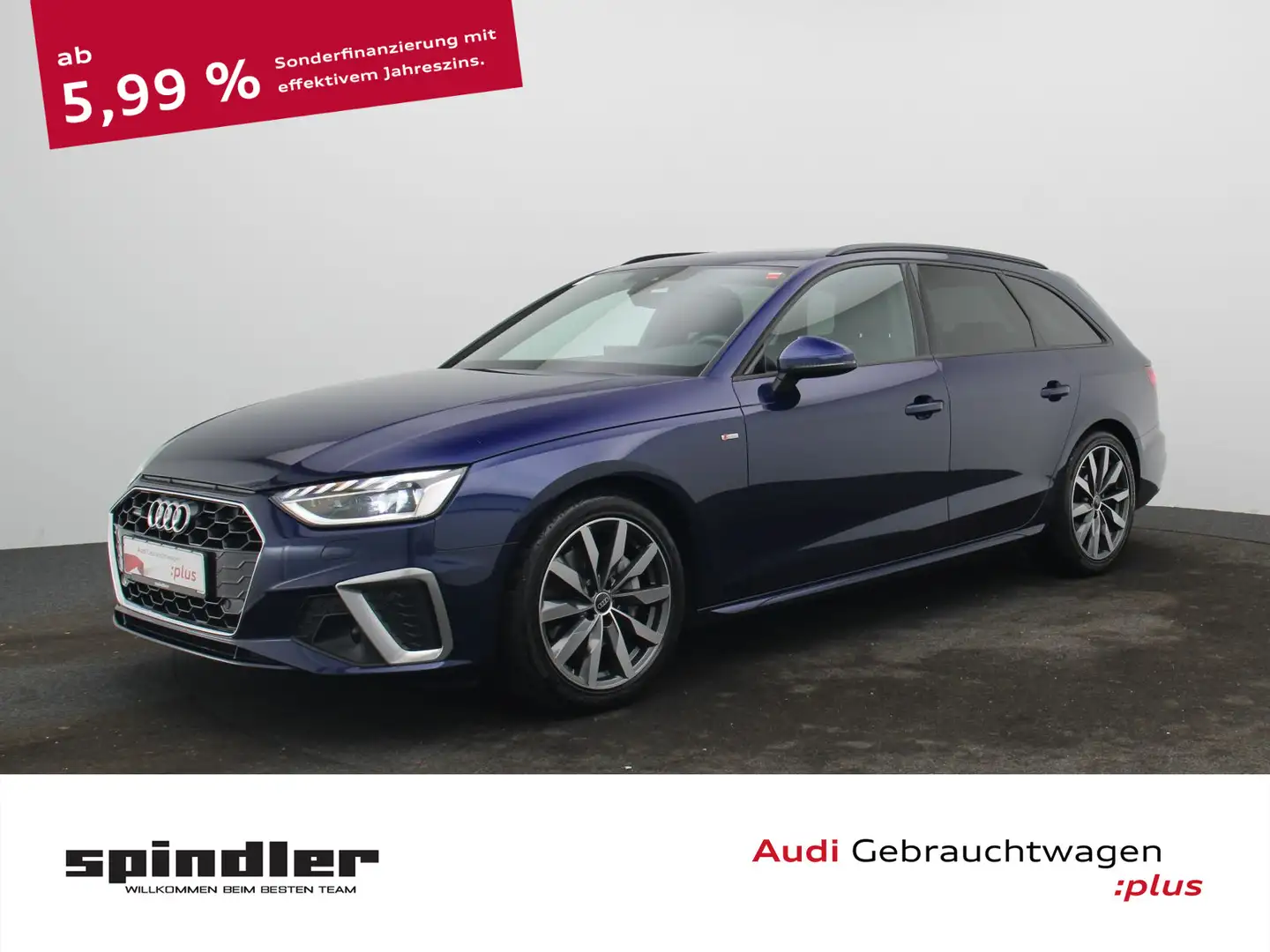 Audi A4 S-Line 40 TDI quattro S-tronic / Pano Bleu - 1