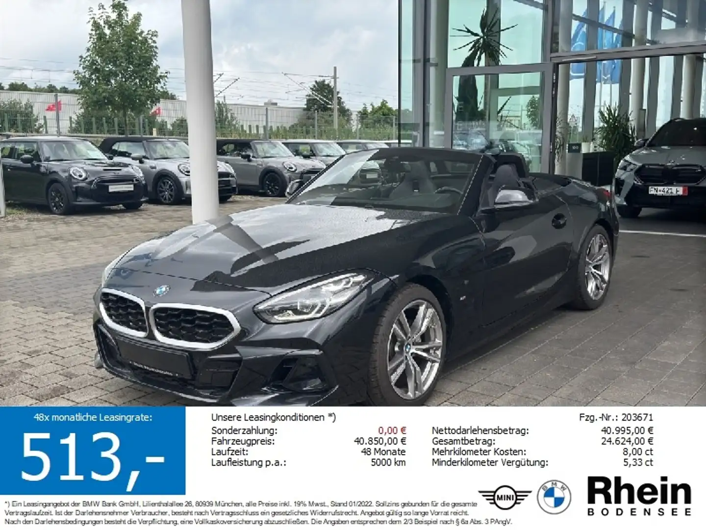 BMW Z4 sDrive 20i M Sport Hifi Komfortzugang Schwarz - 1