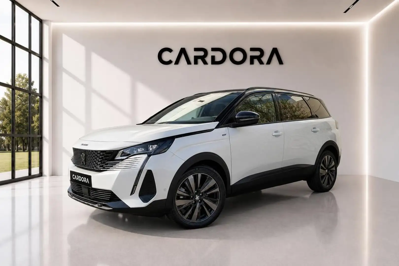Peugeot 5008 1.2 Hybrid 136 GT 7-Sitzer*LED*SKY*LEDER*AHK*VIRT Weiß - 1