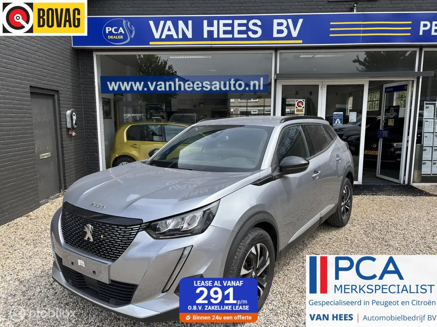 Peugeot 2008 1.2 PureTech Allure 130 pk navigatie en camera cru Grijs - 1