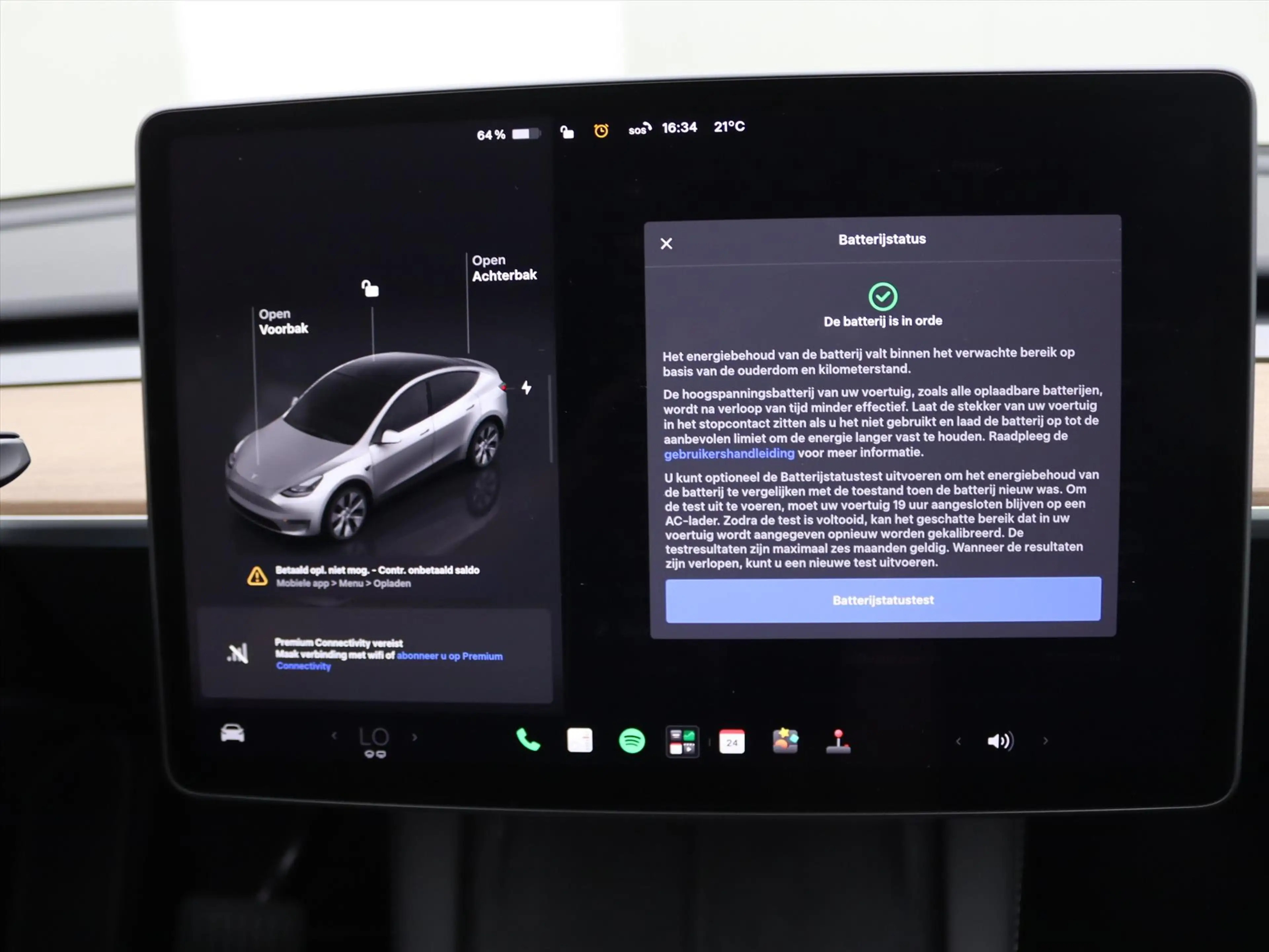 Tesla Model Y Long Range AWD 75kWh 351pk 95.2% SoH [ TREKHAAK+AM — photo 28