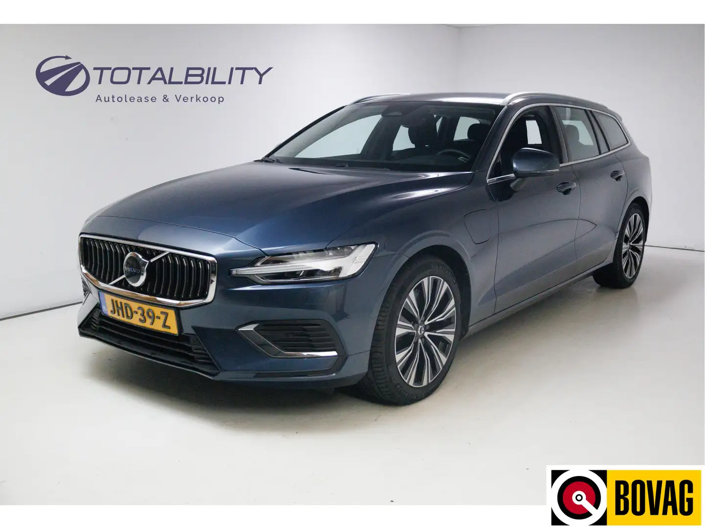 Volvo V60 2.0 T6 Plug-in hybrid AWD 350 PK | Stoel- Stuur-, Blauw - 1