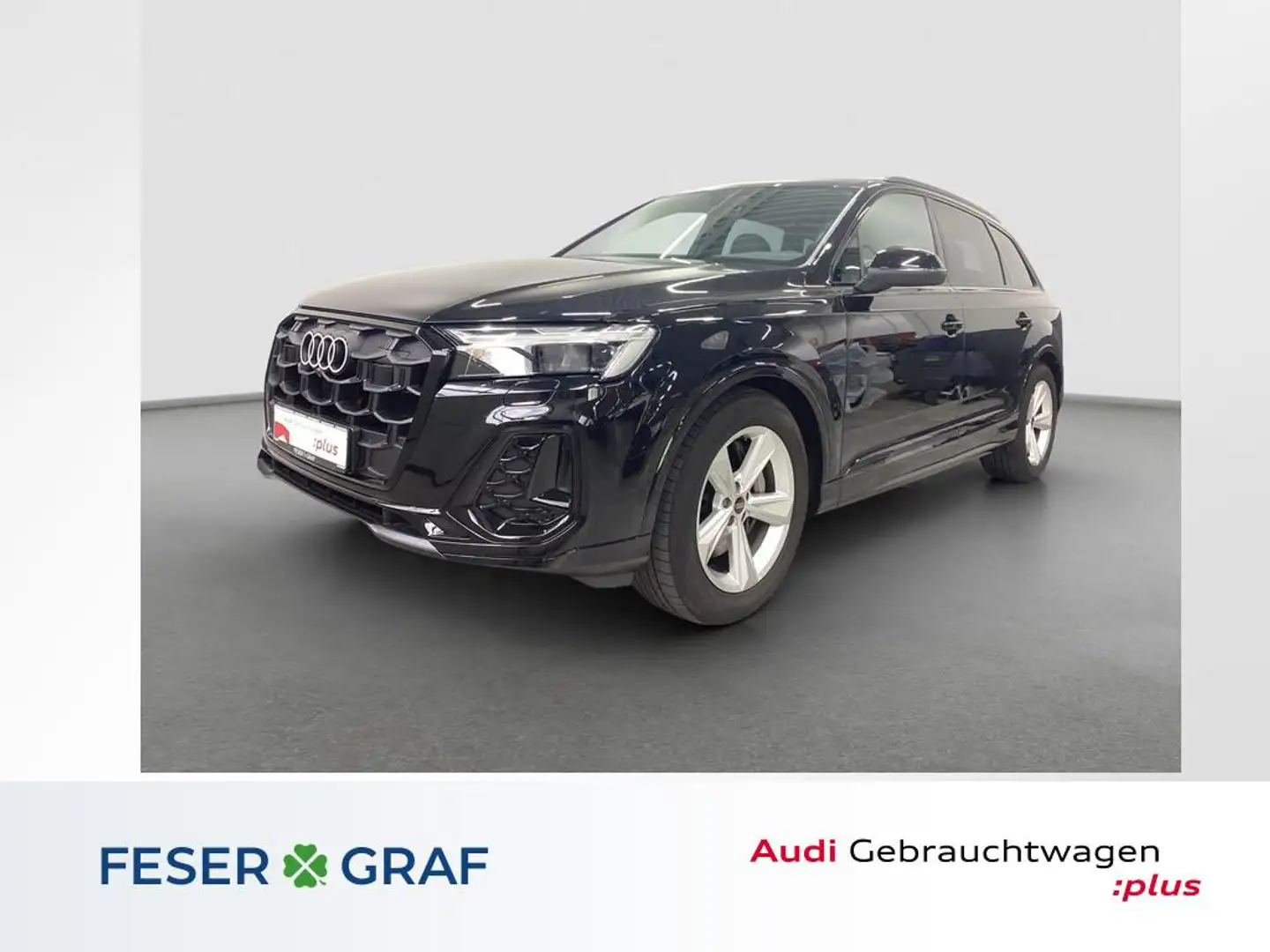 Audi Q7 S line 50 TDI Matrix Pano AHK 7-Sitze Air Schwarz - 1