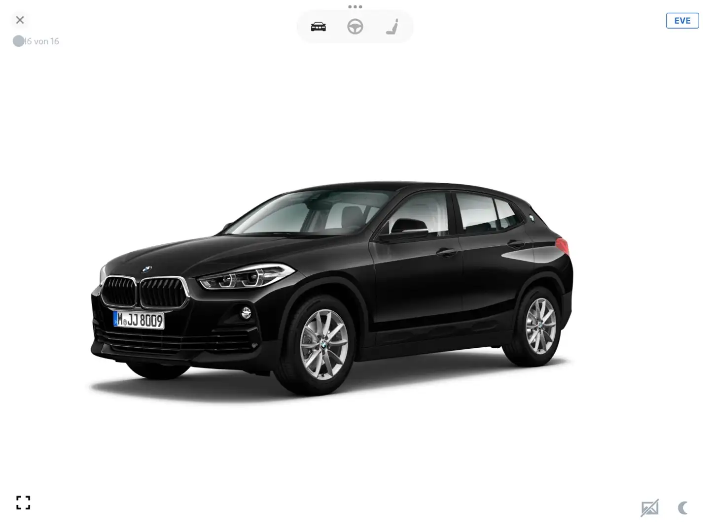 BMW X2 sDrive18i LED*Navi*AHK*Kamera*Parkassist. Schwarz - 1