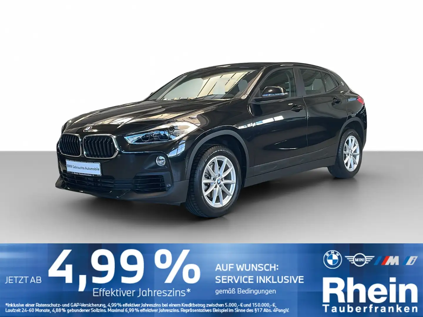 BMW X2 sDrive18i LED*Navi*AHK*Kamera*Parkassist. Schwarz - 1