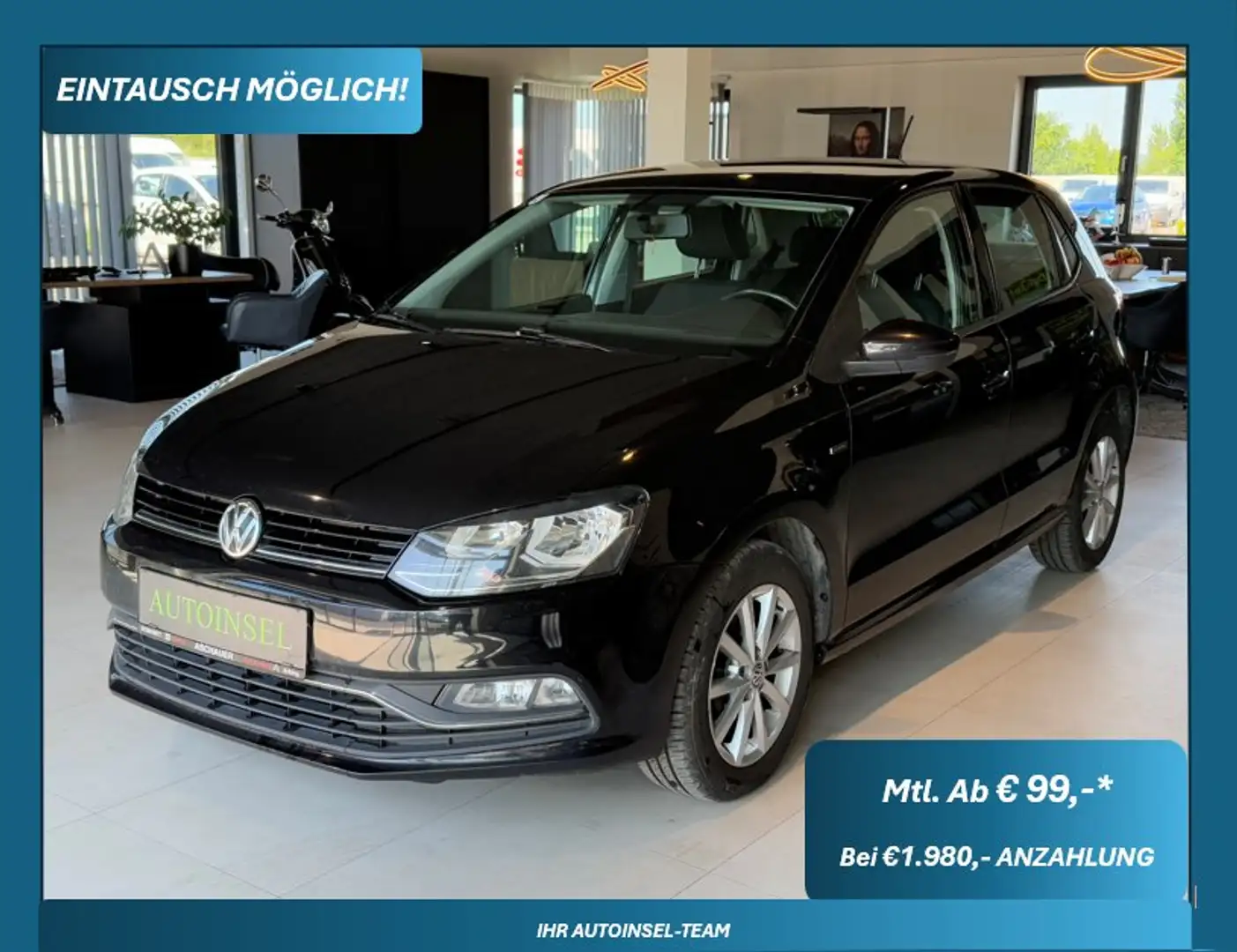 Volkswagen Polo Lounge Schwarz - 1