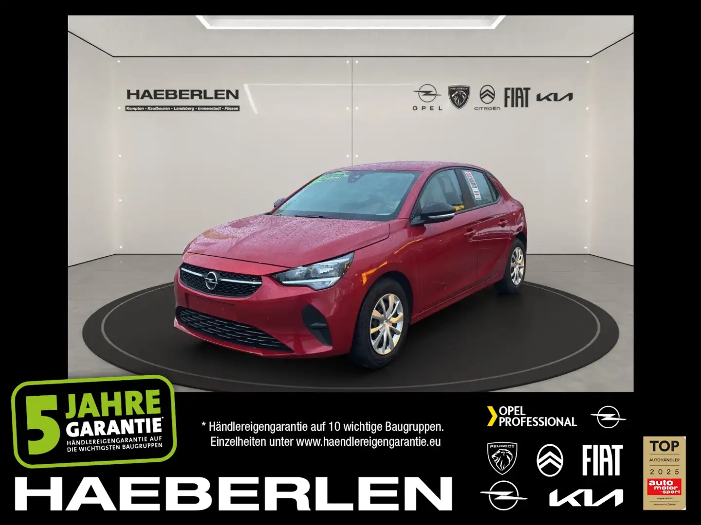 Opel Corsa F 1.2 Edition SpurH Klima DAB ZV BT Rot - 1