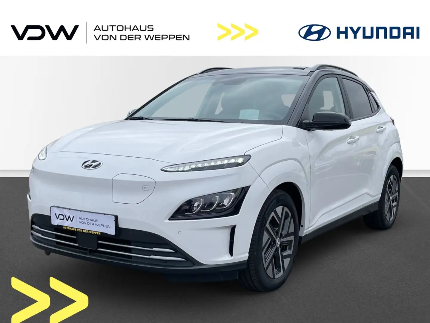 Hyundai KONA Prime Elektro Navi Head-Up Sitzheizung Klima Navi Weiß - 1