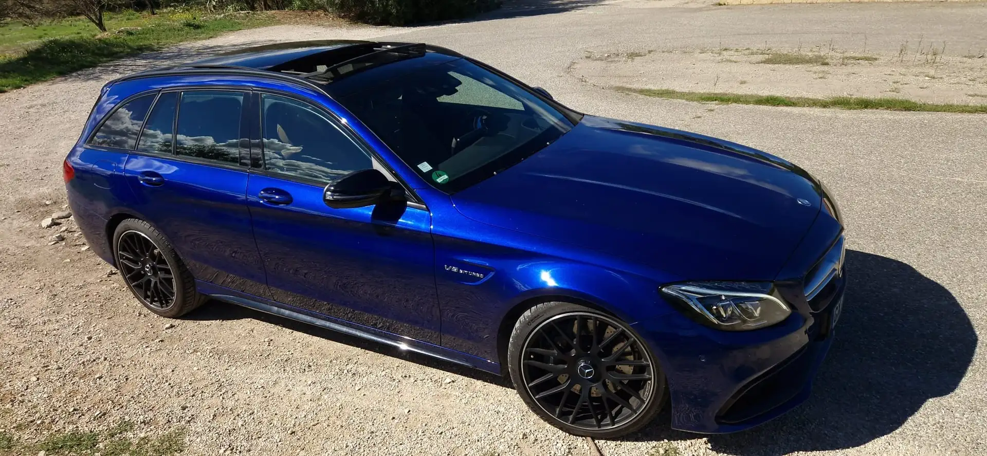 Mercedes-Benz C 63 AMG Classe C Break 63 Mercedes-AMG Speedshift MCT AMG Bleu - 2