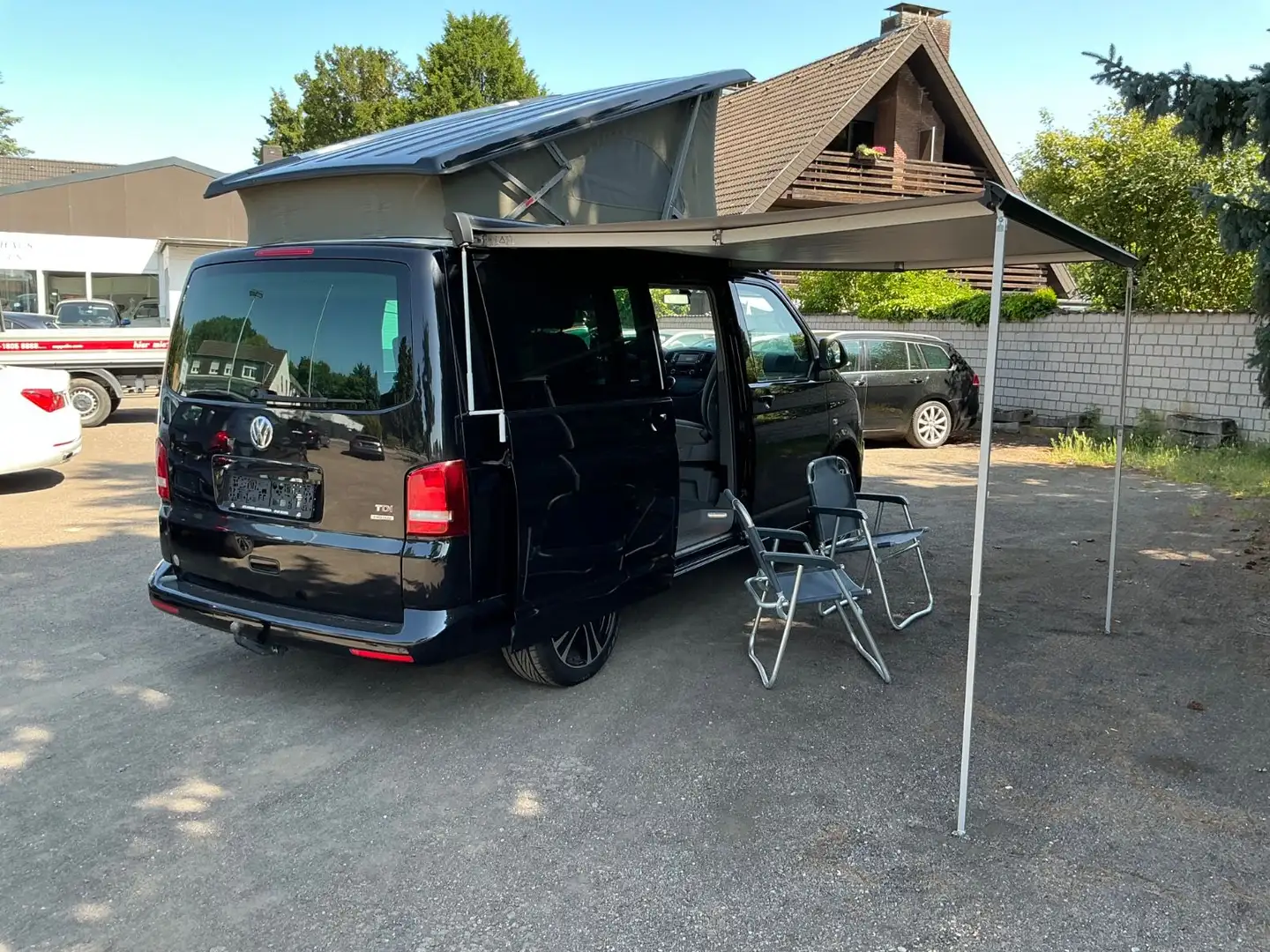 Volkswagen T5 Transporter T5 California Comfortl. Aufstelld. Küche Markise Zwart - 2