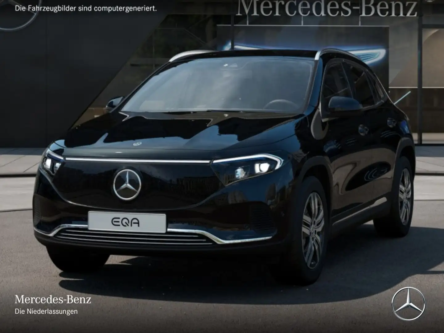 Mercedes-Benz EQA 350 4M PROG+ADVANCED+AHK+KAMERA+SPUR Schwarz - 2