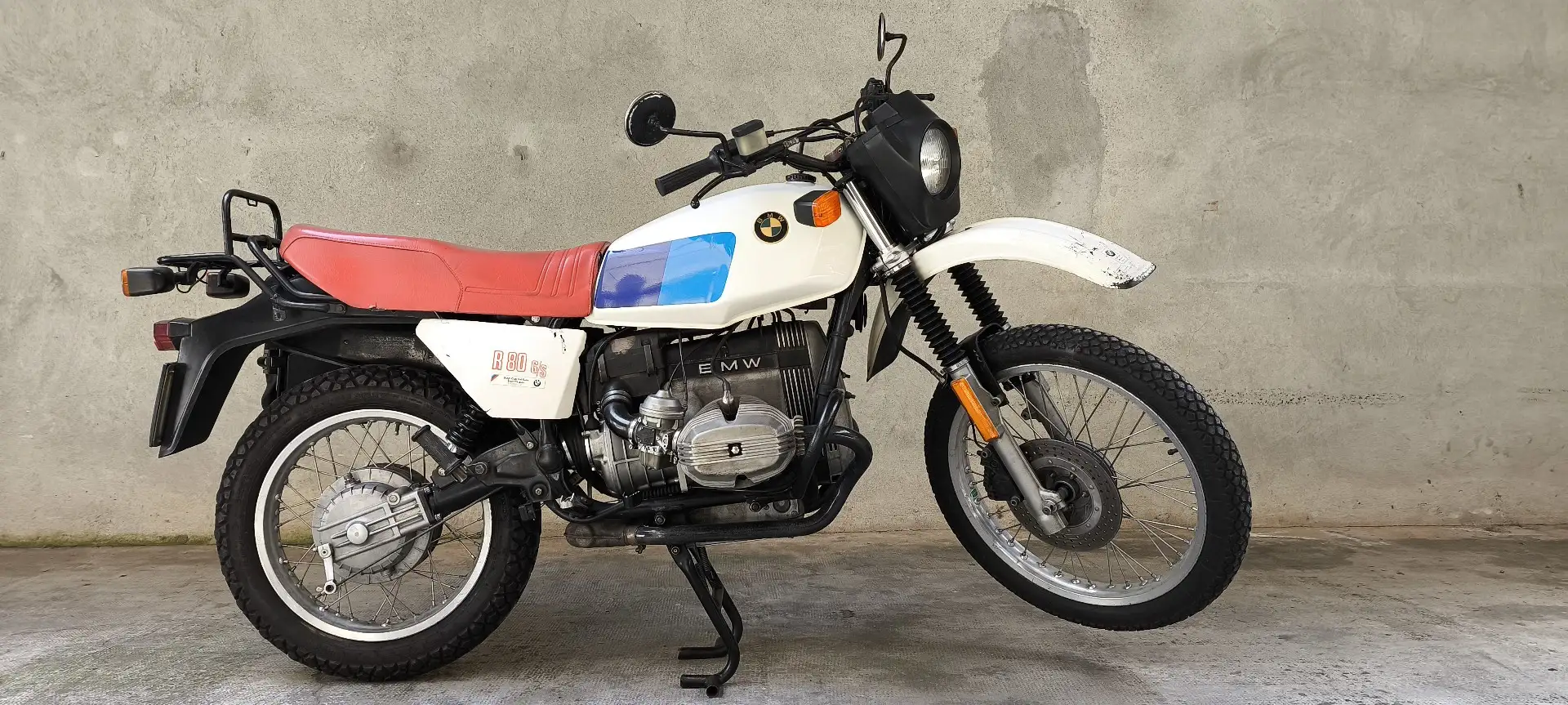 BMW R 80 GS cavalletto centrale e pedali a accensione Alb - 2