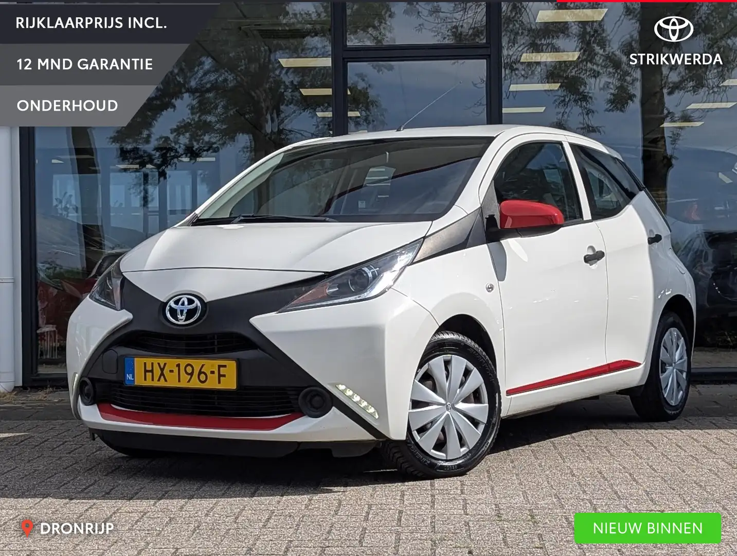 Toyota Aygo 1.0 VVT-i x-now | Airco | Led DRL | Elek. ramen | Wit - 1