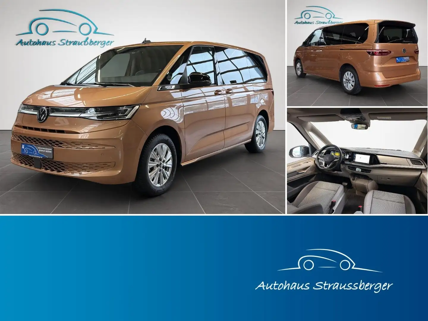 Volkswagen T7 Multivan 2,0 TSI LR 6-S Pano IQ Light ACC Braun - 1