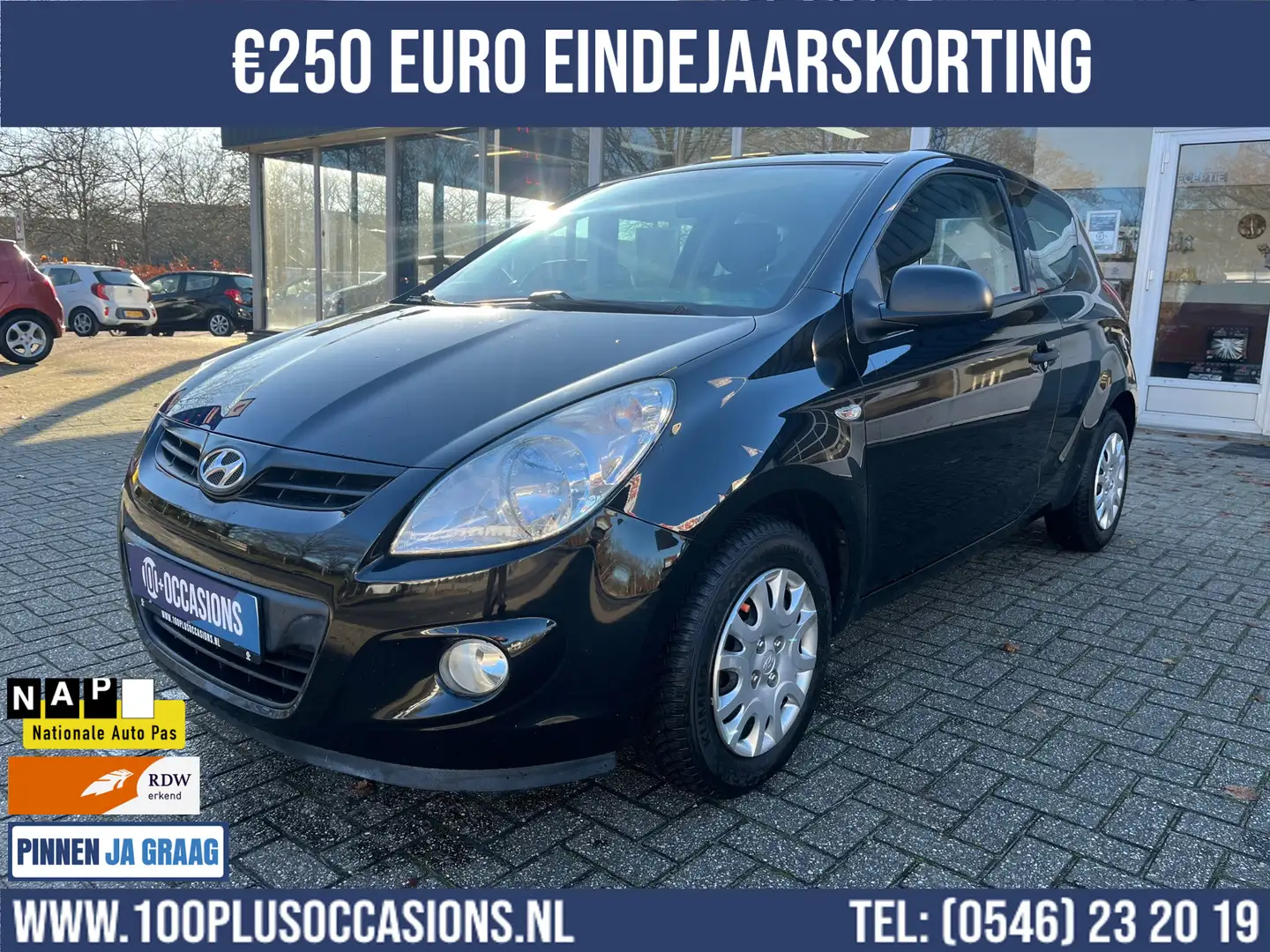 Hyundai i20 1.2 | Airco | Distributiektting | Kleine beurt + A Zwart - 1