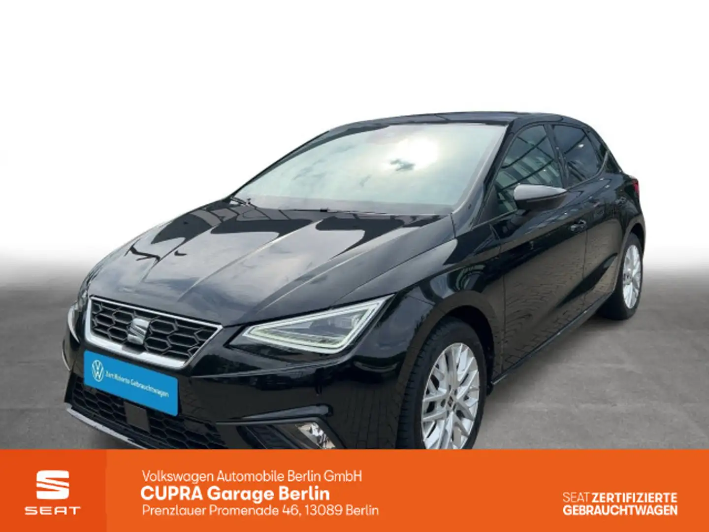 SEAT Ibiza 1.0 TSI DSG FR Climatronic Navi LED SHZ Nero - 1
