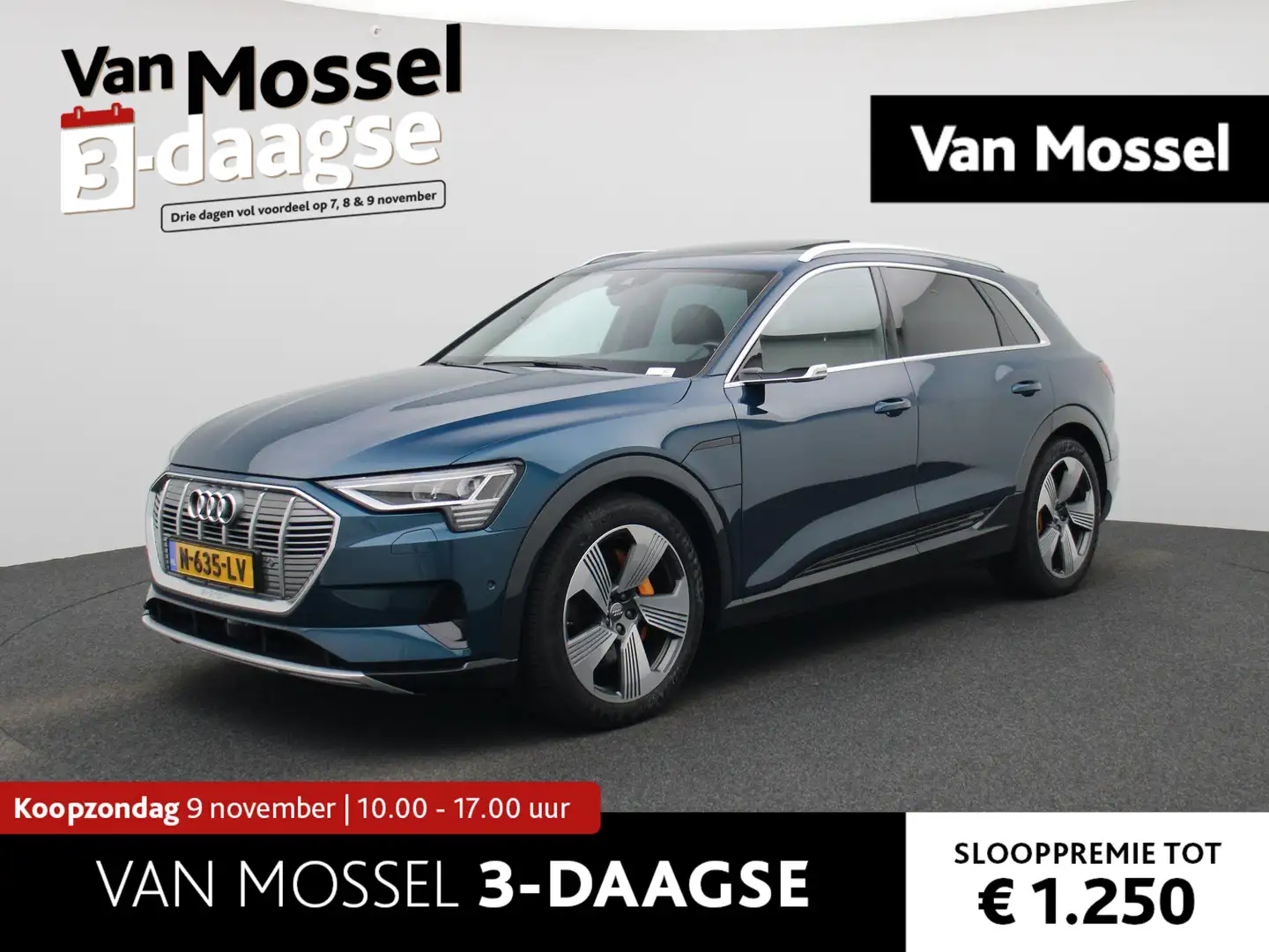 Audi e-tron e-tron 55 quattro 95 kWh | PANORAMADAK | ACHTERUIT Bleu - 1